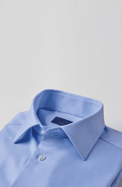 David Donahue Regular Fit Oxford Cotton Dress Shirt In Lilac