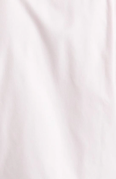 David Donahue Trim Fit Royal Oxford Dress Shirt In Pink