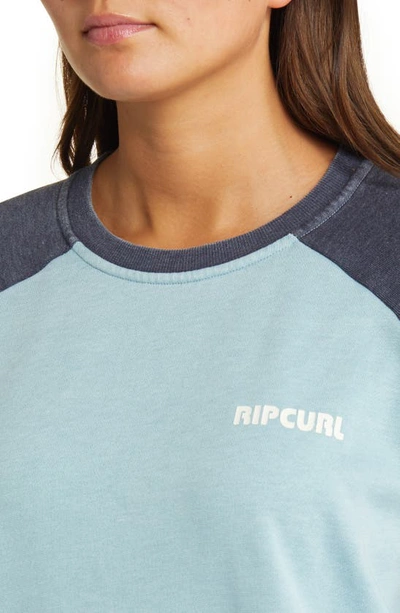 Shop Rip Curl Surf Revival Colorblock Sweatshirt In Navy