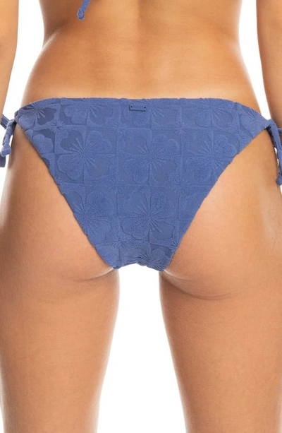 Shop Roxy Sun Click Side Tie Bikini Bottoms In Marlin