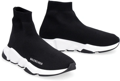 Shop Balenciaga Speed Recycled Knitted Sock-sneakers In Black