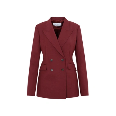 Shop Gabriela Hearst Angela Blazer Jacket In Red