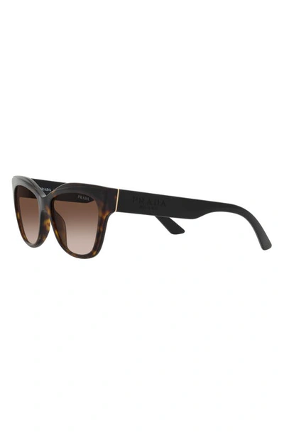 Shop Prada 53mm Cat Eye Sunglasses In Brown Gradient