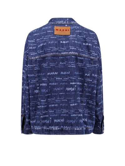 Shop Marni Jacket In Blue