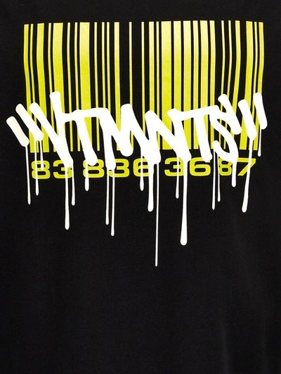 Shop Vtmnts 'graffiti Big Scanner' T-shirt In Black