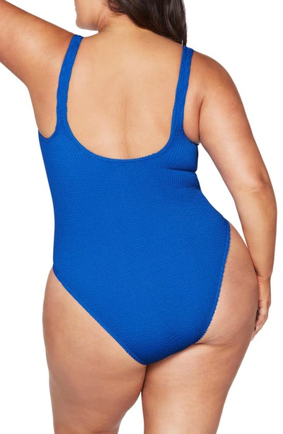 Shop Artesands Kahlo Arte Eco Crinkle A–g Cup One-piece Swimsuit In Artisan Blue