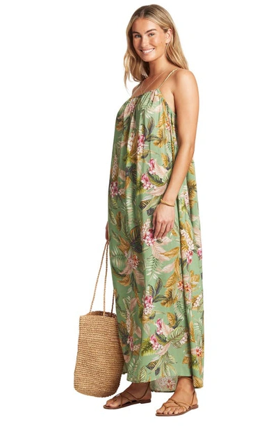 Shop Sea Level Cover-up Sundress In Green