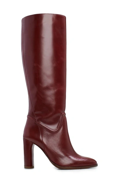 Shop Vince Camuto Evangee Knee High Boot In Red Currant