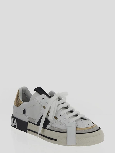 Shop Dolce & Gabbana 2.zero Custom Sneakers In White