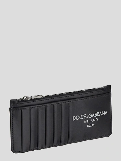 Shop Dolce & Gabbana Vertical Card Holder With Logo