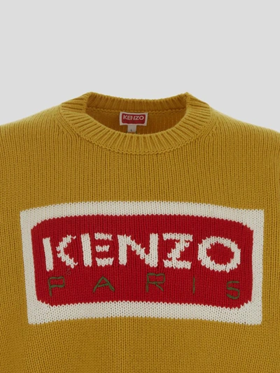 Shop Kenzo Knitwear In Dark Yellow