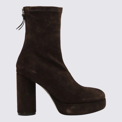 Shop Vic Matie Brown Suede Ankle Boots