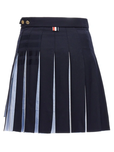 Shop Thom Browne Rwb Skirts Blue