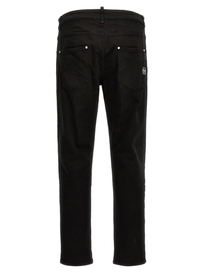 Shop Philipp Plein Logo Embroidery Skinny Jeans In Black