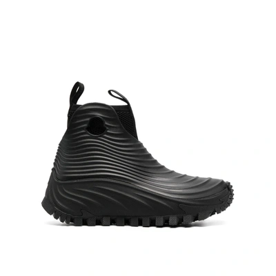 Shop Moncler Acqua High Rain Boots In Black