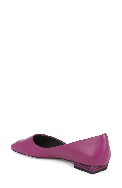 Shop Sarto By Franco Sarto Tracy Square Toe Half D'orsay Flat In Raspberry