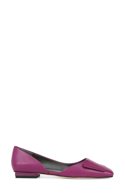 Shop Sarto By Franco Sarto Tracy Square Toe Half D'orsay Flat In Raspberry