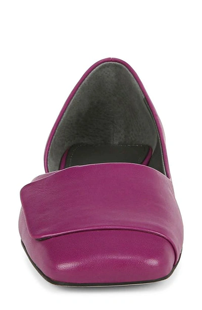 Shop Sarto By Franco Sarto Tracy Square Toe Half D'orsay Flat In Raspberry