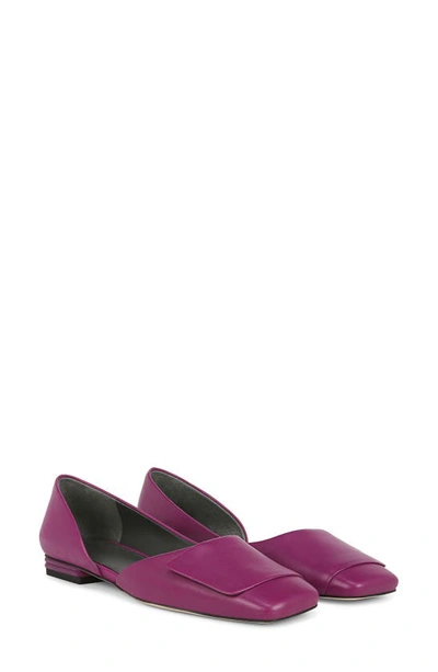 Sarto By Franco Sarto Tracy Square Toe Half D'orsay Flat In Raspberry