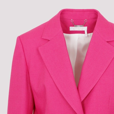 Shop Chloé Jacket In Pink &amp; Purple