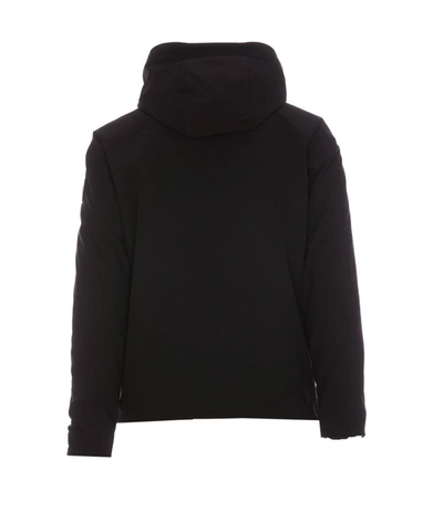 Woolrich Pacific Jacket In Tech Softshell In Black