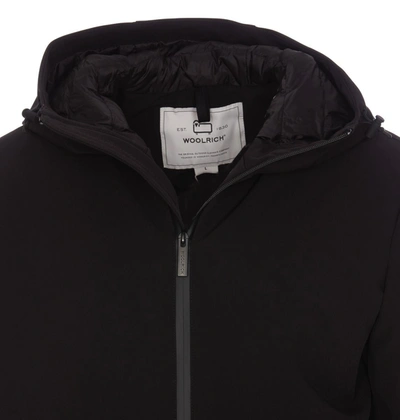 Woolrich Pacific Jacket In Tech Softshell In Black