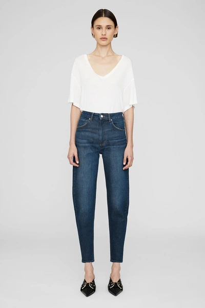Shop Anine Bing Clyde Jean In Mare Blue