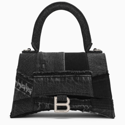 Shop Balenciaga | Black S Hourglass Bag In Denim