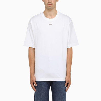 Shop Off-white ™ | White Oversize Crew-neck T-shirt