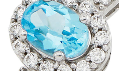 Shop Savvy Cie Jewels Cz Pavé Created Sky Blue Topaz Bangle Bracelet