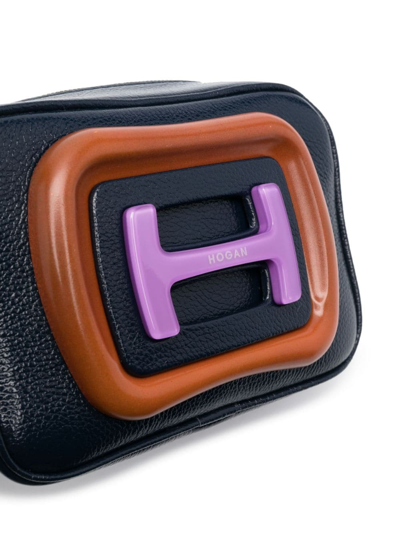 Shop Hogan H-bag Camera Crossbody Bag In Blue