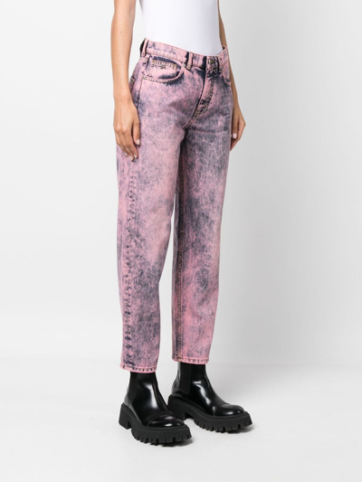 Shop John Richmond Veraz Straight-leg Jeans In Pink