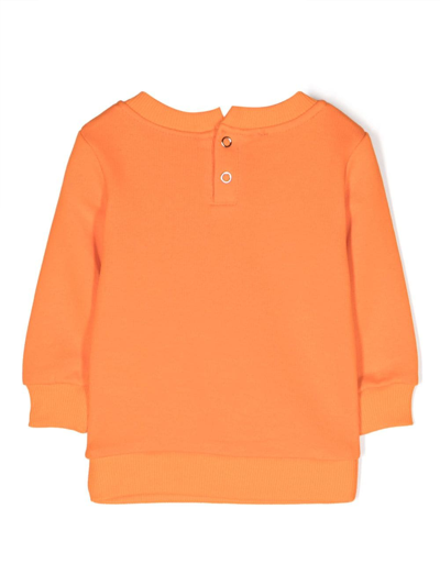 Shop John Richmond Junior Logo-print Cotton Sweatshirt In Orange