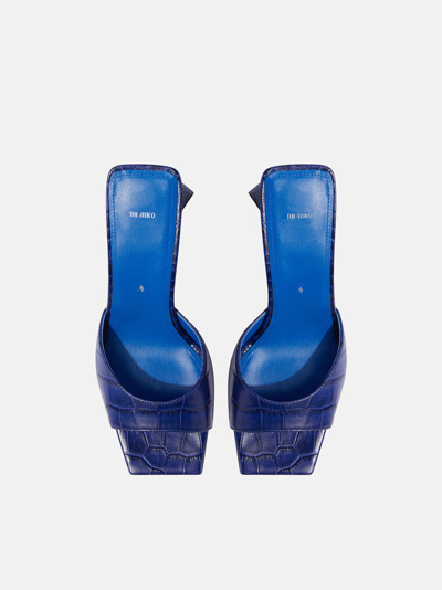 Shop Attico ''mini Devon'' Electric Blue Mule