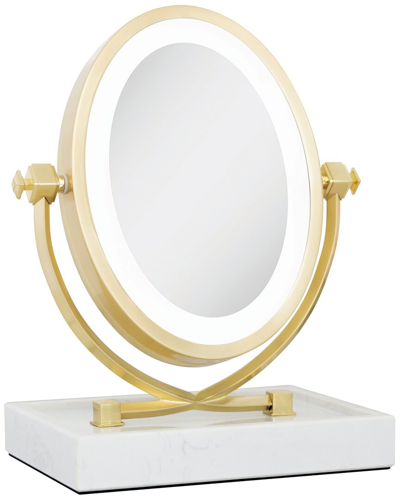 Shop Zadro Brooklyn Vanity Mirror With $35 Credit In Gold