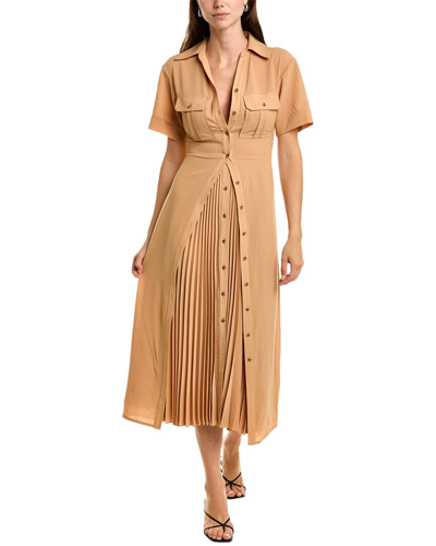 Shop A.l.c . Florence Midi Dress In Brown