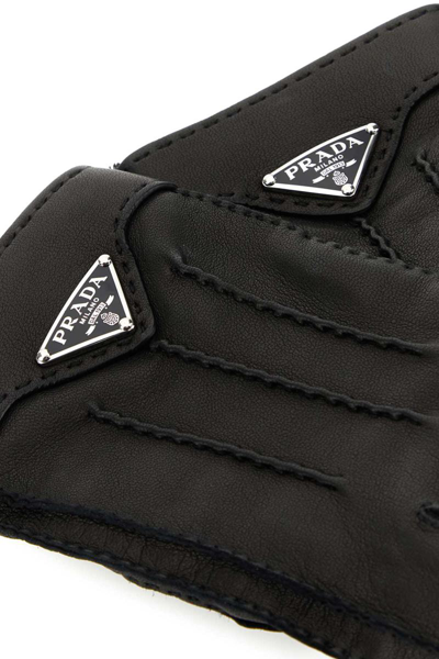 Shop Prada Gloves In F0002