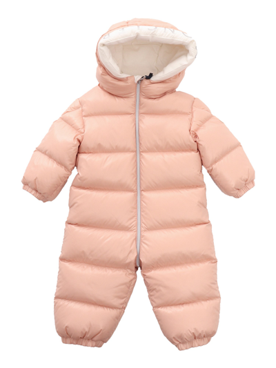 Shop Moncler Baby Samian Padded Snow Suit In Pink