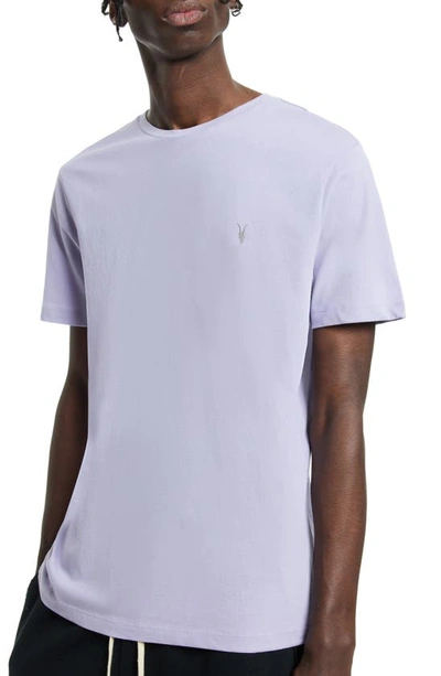 Shop Allsaints Brace Tonic Slim Fit Cotton T-shirt In Spring Lilac