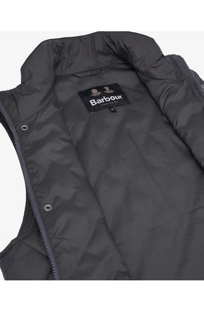 Shop Barbour Barlow Quilted Vest In Charcoal