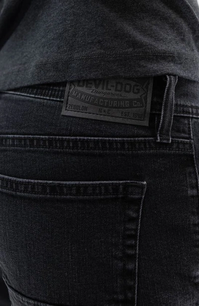 Shop Devil-dog Dungarees Slim Straight Leg Jeans In Newland