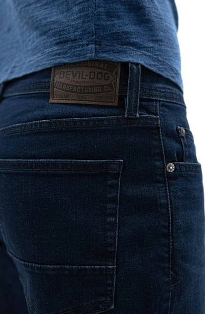 Shop Devil-dog Dungarees Relaxed Straight Leg Jeans In Rocky Face