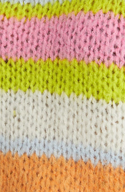 Vero Moda Laney Stripe Pullover Sweater In Sulphur Spring
