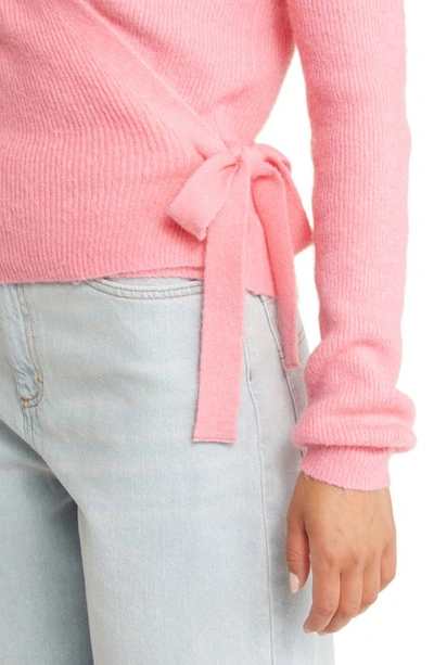 Shop Vero Moda Wrap Cardigan In Pink