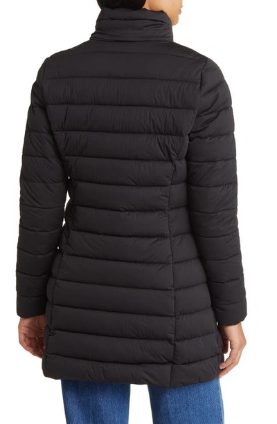 Shop Save The Duck Dorothy Hooded Stretch Puffer Jacket In Black
