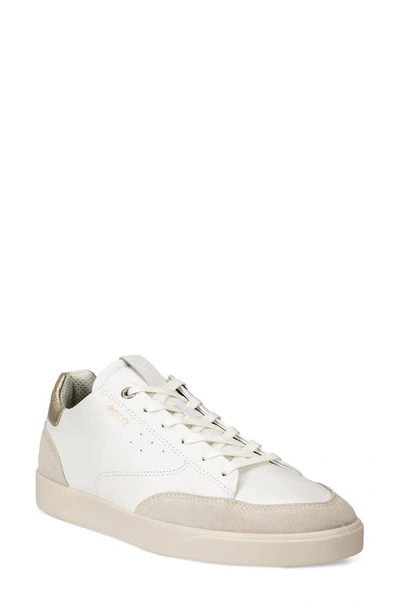 Shop Ecco Street Lite Sneaker In Limestone/ White/gold