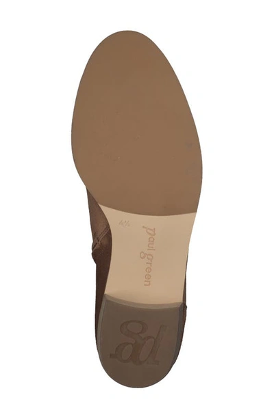 Paul Green Sante Zip Bootie In Toffee Soft Suede