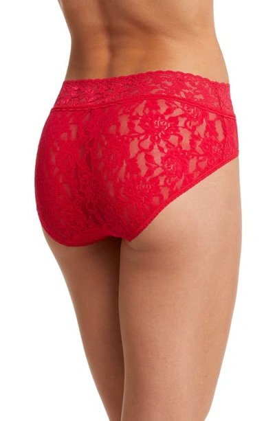 Shop Hanky Panky Signature Lace French Briefs In Strawberry