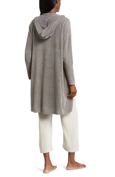 Shop Barefoot Dreams Cozychic™ Lite® Hooded Cocoon Cardigan In Graphite