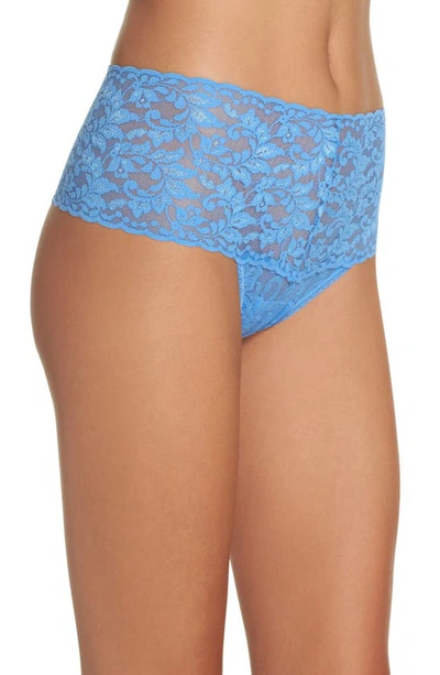 Shop Hanky Panky Retro High Waist Thong In Forget Me Not